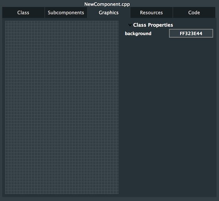 GUI editor graphics tab