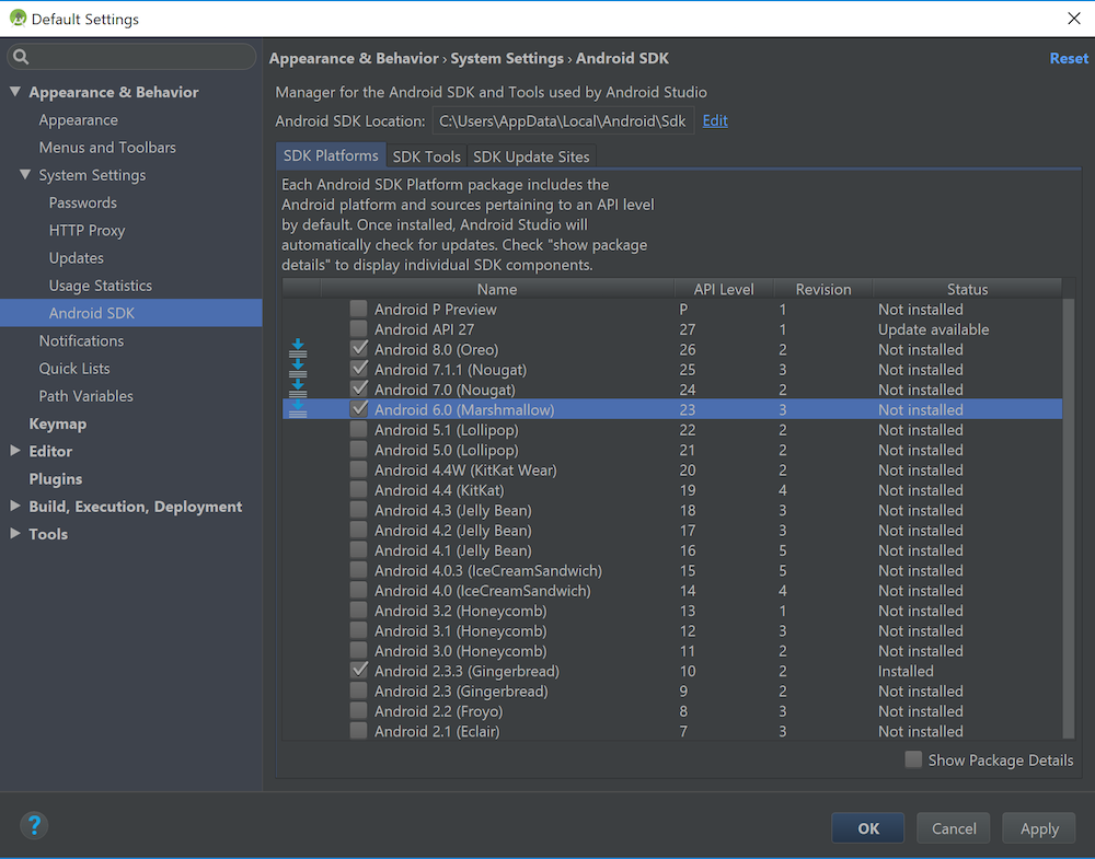 tutorial for setting jdk for android studio mac